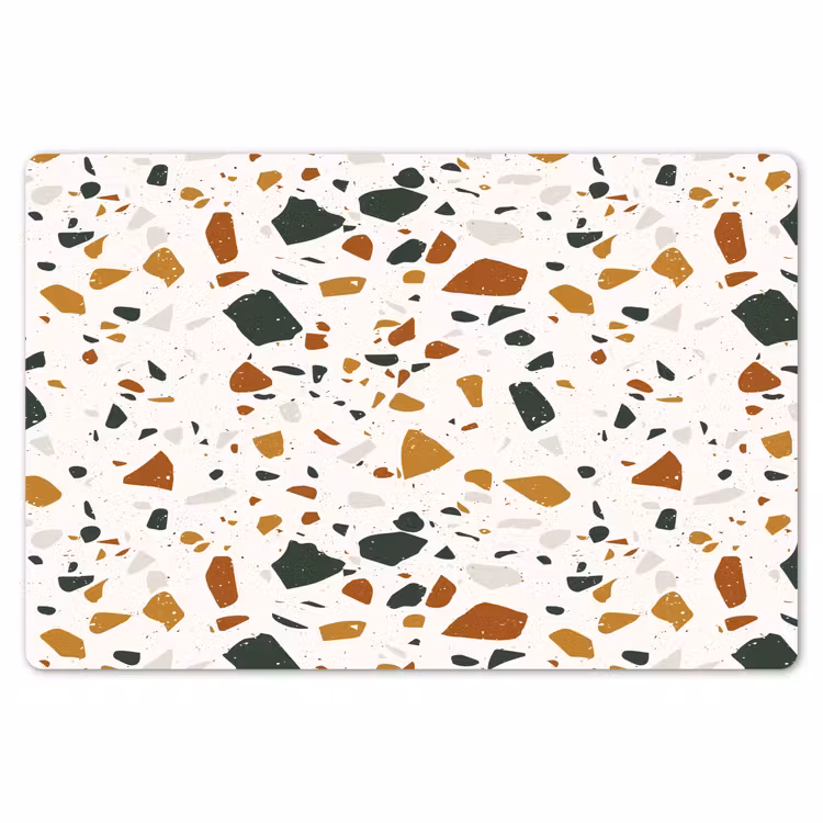 Terrazzo - Patroon - Wit - Terra Placemat vinyl groot 368 -zzsfeer1_Kitchenyeah-website