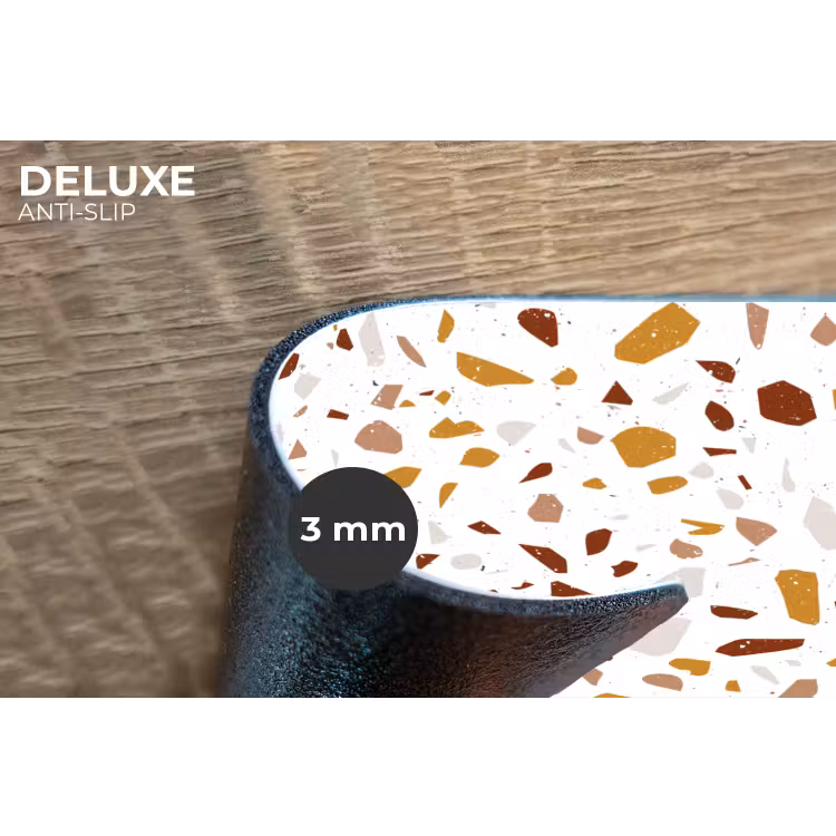 Terrazzo - Patroon - Wit - Urban Placemat vinyl groot 368 -closeup