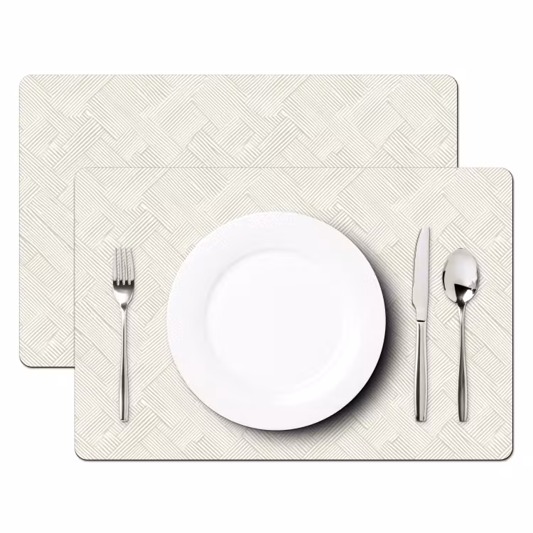 Textuur - Abstract - Beige Placemat vinyl groot 368 -zzsfeer2_Kitchenyeah-website