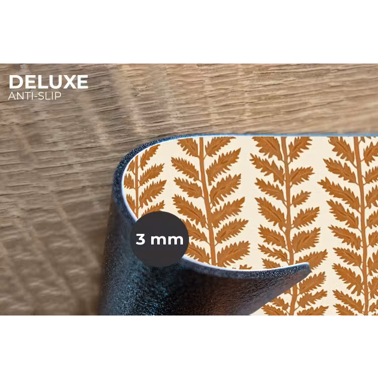 Textuur - Bladeren - Oker Placemat vinyl groot 368 -closeup