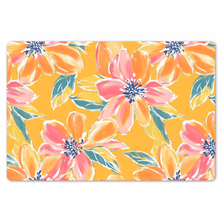 Textuur - Bloemen - Kleurrijk Placemat vinyl groot 368 -zzsfeer1_Kitchenyeah-website