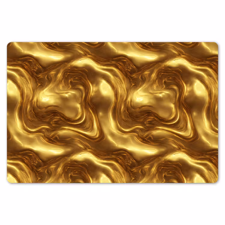 Textuur - Vloeibaar - Organisch - Goud Placemat vinyl groot 368 -zzsfeer1_Kitchenyeah-website