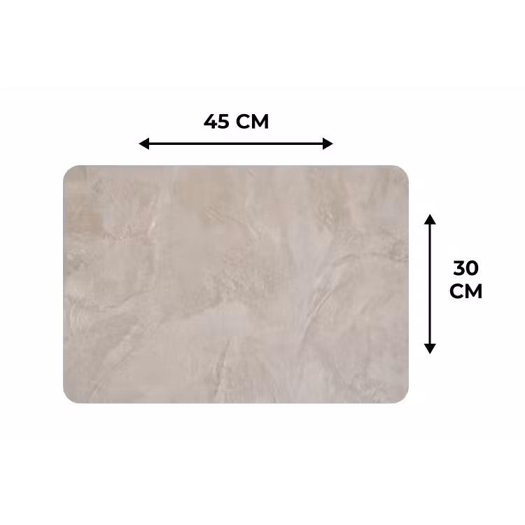 Textuur - Wand - Modern - Beige - Abstract Placemat vinyl groot -specs