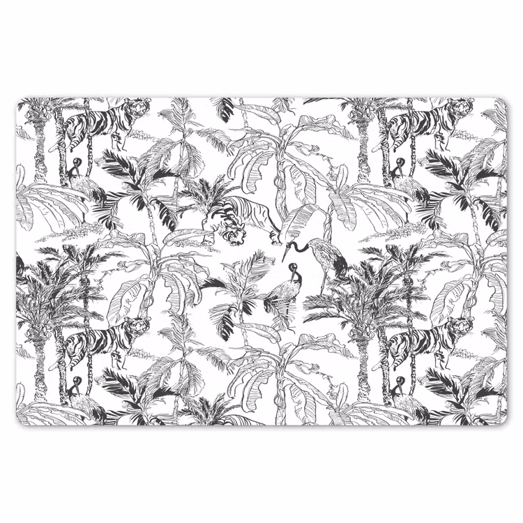 Tijger - Oerwoud - Grijs Placemat vinyl groot 368 -zzsfeer1_Kitchenyeah-website