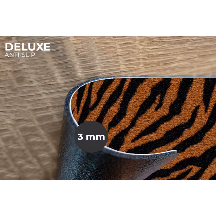 Tijger - Vacht - Zwart Placemat vinyl groot 368 -closeup