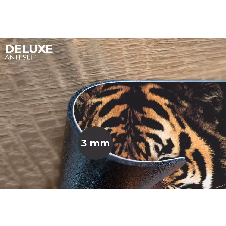 Tijger - Wilde dieren - Portret Placemat vinyl groot -closeup