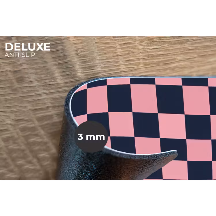 Traditioneel - Patroon - Blauw - Roze Placemat vinyl groot 368 -closeup