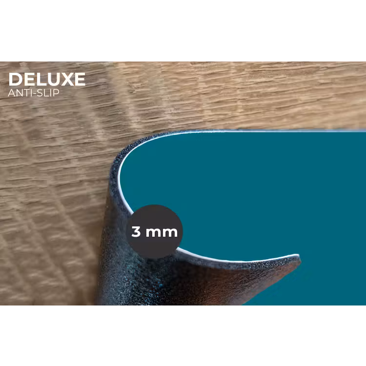 Tropical - Peacock - Blauw Placemat vinyl groot 368 -closeup