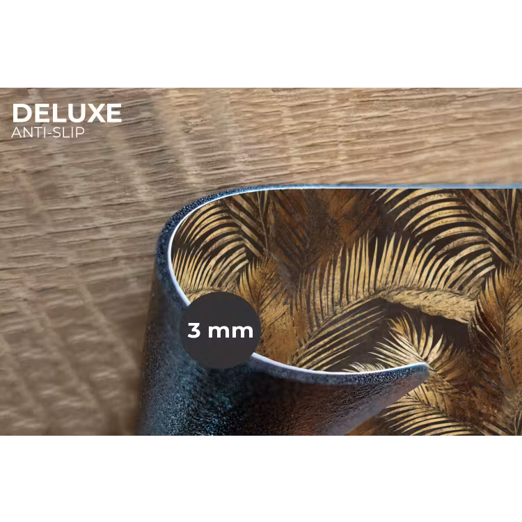 Tropisch - Bladeren - Goud Placemat vinyl groot 368 -closeup