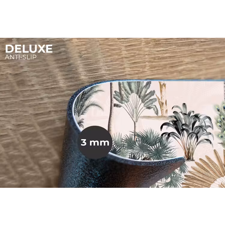 Tropisch - Bomen - Bladeren - Jungle Placemat vinyl groot -closeup