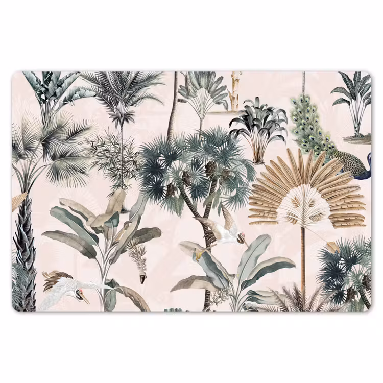 Tropisch - Bomen - Bladeren - Jungle Placemat vinyl groot -zzsfeer1_Kitchenyeah-website