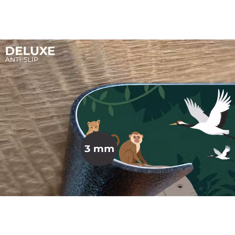 Tropisch - Jungle - Groen Placemat vinyl groot -closeup