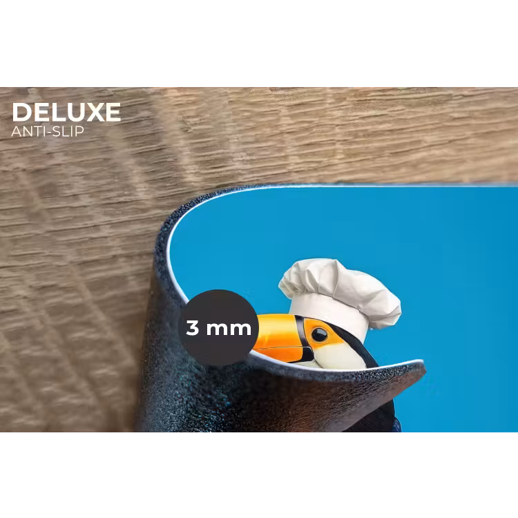 Tucan - Sokkel - Vogel - Koksmuts Placemat vinyl groot -closeup