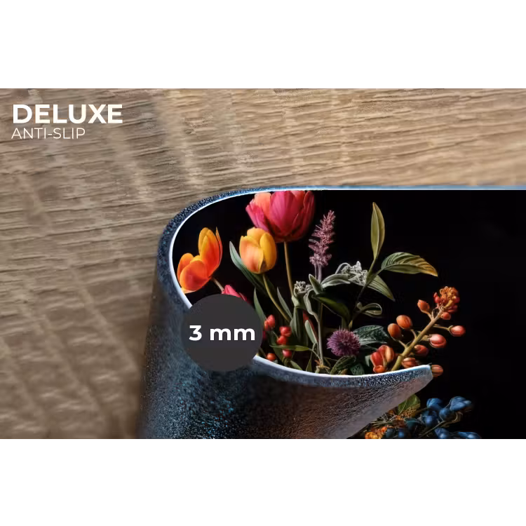 Tulpen - Bessen - Boeket - Vaas Placemat vinyl groot -closeup