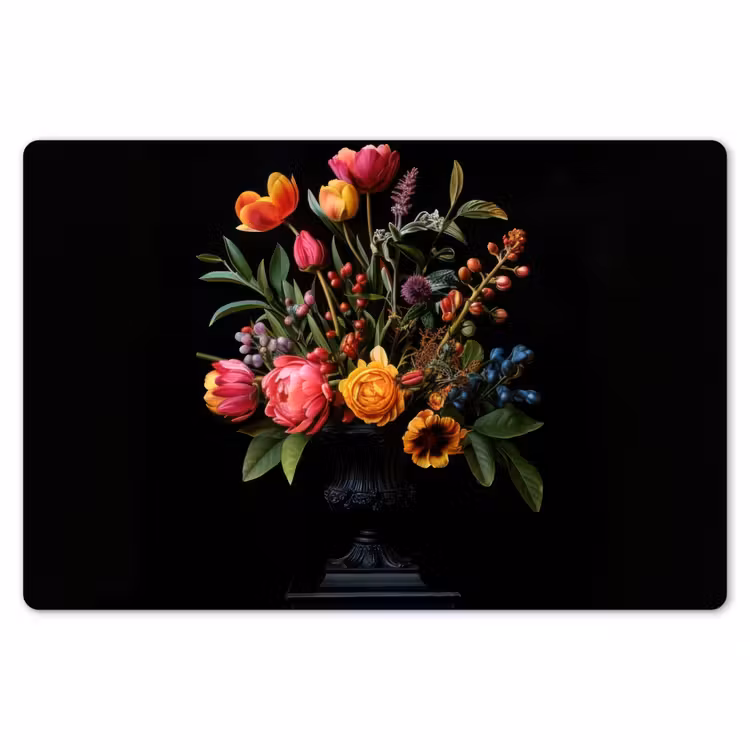 Tulpen - Bessen - Boeket - Vaas Placemat vinyl groot -zzsfeer1_Kitchenyeah-website