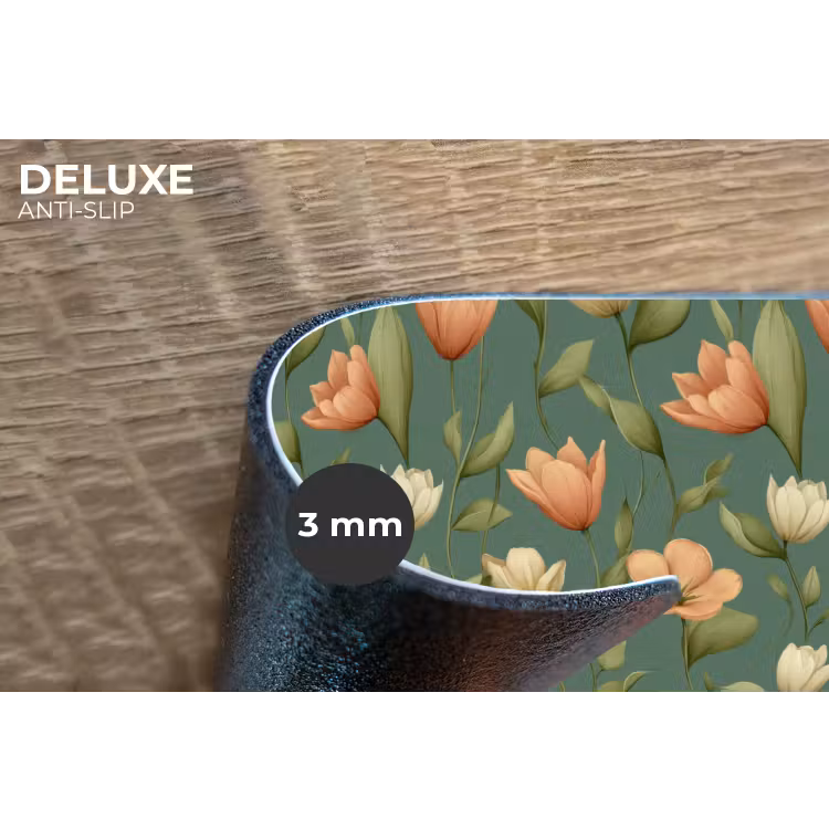 Tulpen - Botanisch - Groen Placemat vinyl groot 368 -closeup