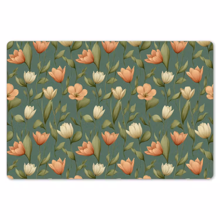 Tulpen - Botanisch - Groen Placemat vinyl groot 368 -zzsfeer1_Kitchenyeah-website