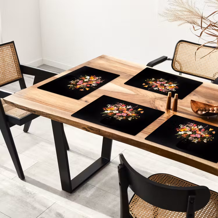 Vaas - Bloemen - Tulpen Placemat vinyl groot -zzsfeer4_Kitchenyeah-website