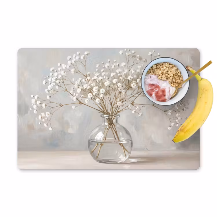 Vaas - Gipskruid - Wit Placemat vinyl groot -zzzproduct_Kitchenyeah-website