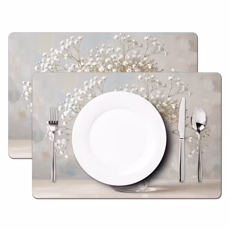Vaas - Gipskruid - Wit Placemat vinyl groot -zzsfeer2_Kitchenyeah-website