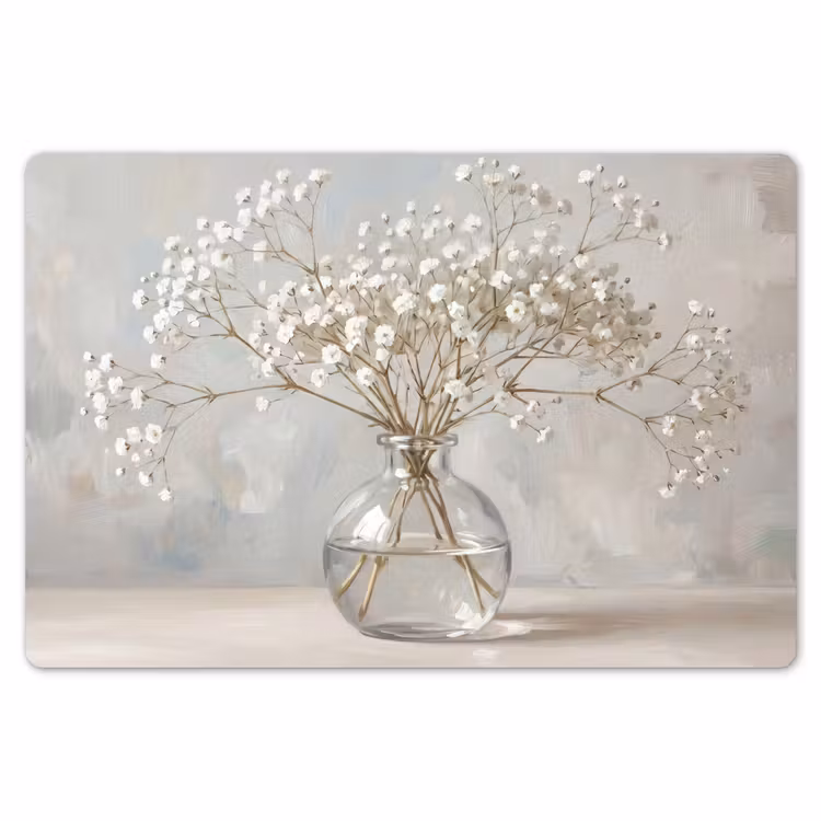 Vaas - Gipskruid - Wit Placemat vinyl groot -zzsfeer1_Kitchenyeah-website