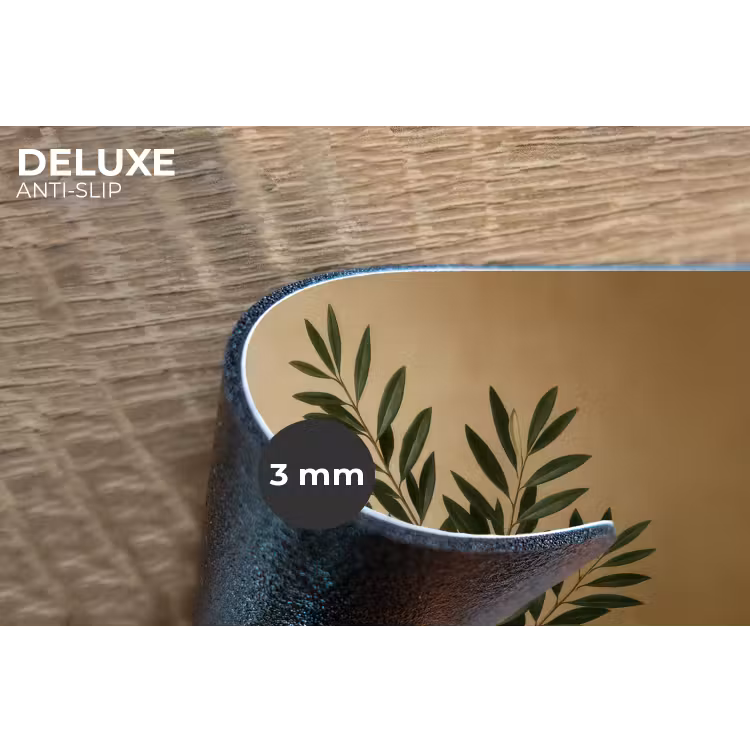 Vaas - Olijftakken - Bladeren - Beige Placemat vinyl groot -closeup