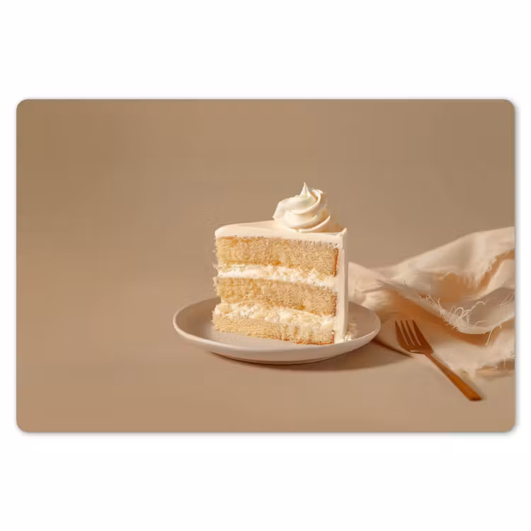Vanilletaart - Cake - Romig Placemat vinyl groot -zzsfeer1_Kitchenyeah-website