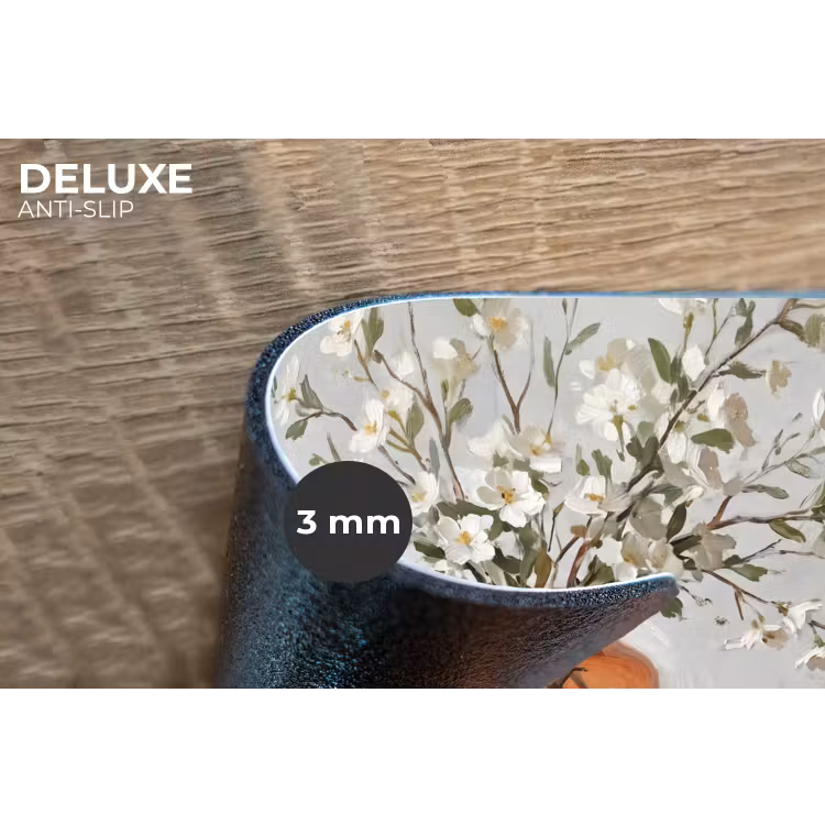 Vazen - Bloemen - Oranje Placemat vinyl groot -closeup