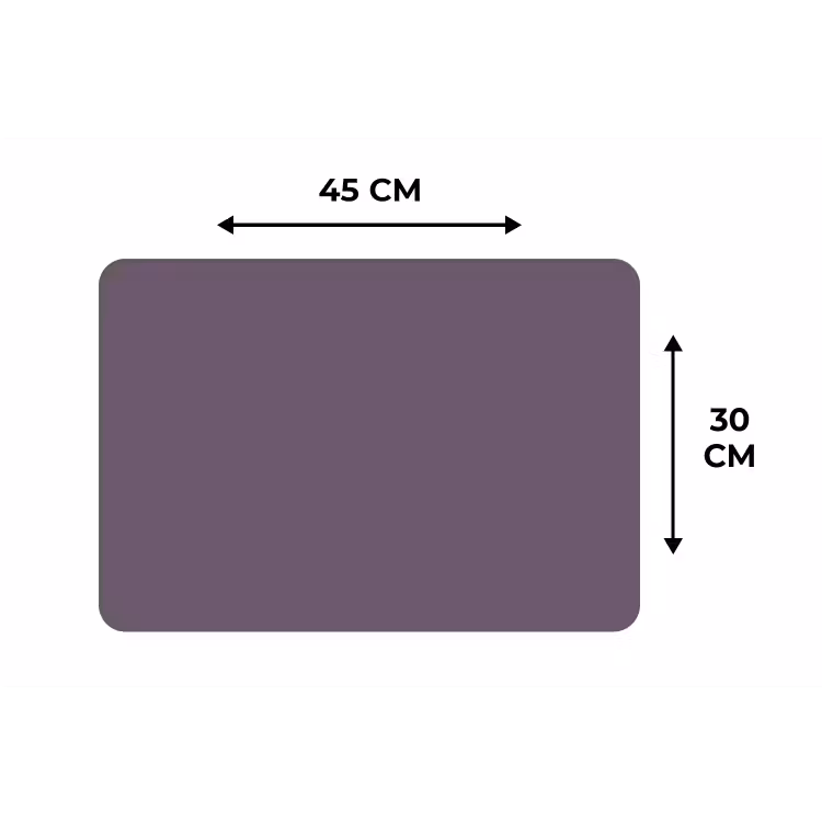 Velvet - Aubergine - Paars Placemat vinyl groot 368 -specs