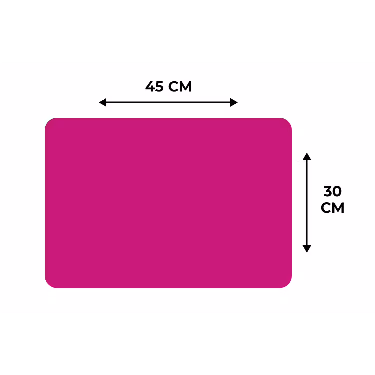 Velvet - Magenta - Roze Placemat vinyl groot 368 -specs