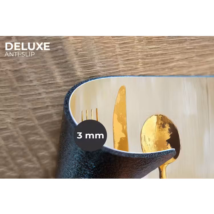 Verf - Goud - Bestek Placemat vinyl groot -closeup