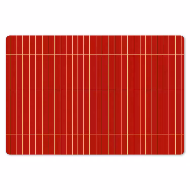 Verticaal - Wandtegel - Helderrood Placemat vinyl groot 368 -zzsfeer1_Kitchenyeah-website
