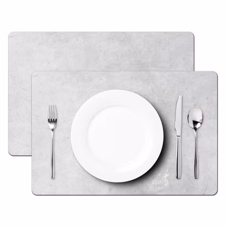 Verwering - Beton - Structuren - Vintage - Industrieel - Grijs Placemat vinyl groot -zzsfeer2_Kitchenyeah-website