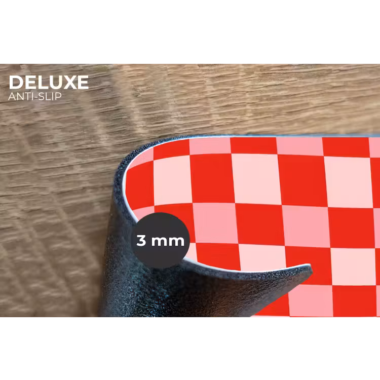 Vierkant - Klassiek - Rood Placemat vinyl groot 368 -closeup