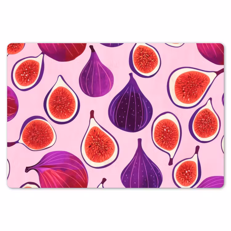 Vijgen - Roze - Paars Placemat vinyl groot -zzsfeer1_Kitchenyeah-website