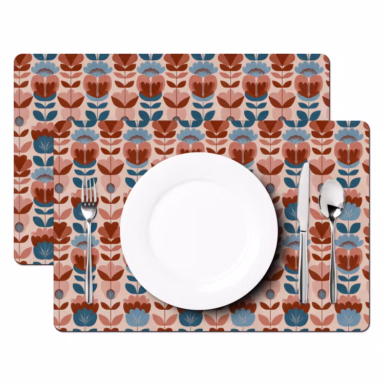 Vintage - Motief - Kleurrijk Placemat vinyl groot 368 -zzsfeer2_Kitchenyeah-website