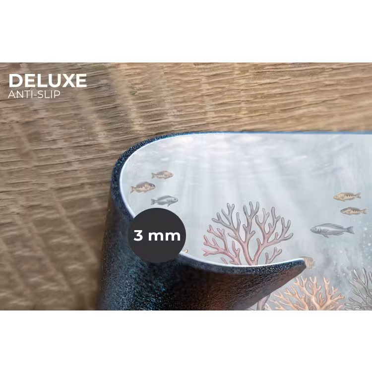 Vis - Koraal - Oceaan - Illustratie - Onderwater Placemat vinyl groot -closeup