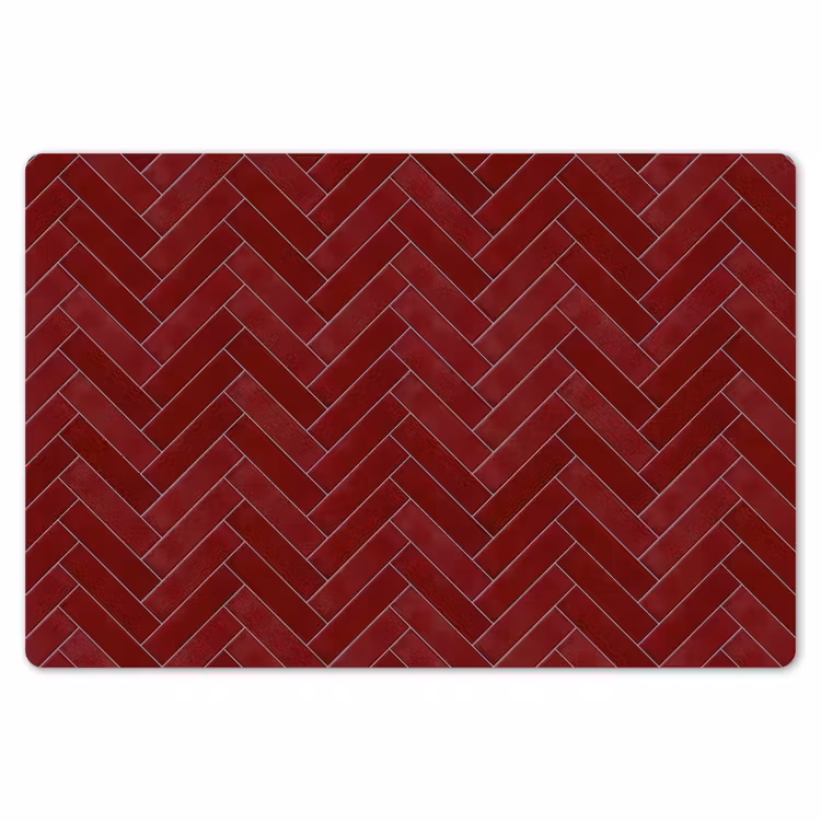 Visgraat - Wandtegel - Bordeaux - Rood Placemat vinyl groot 368 -zzsfeer1_Kitchenyeah-website
