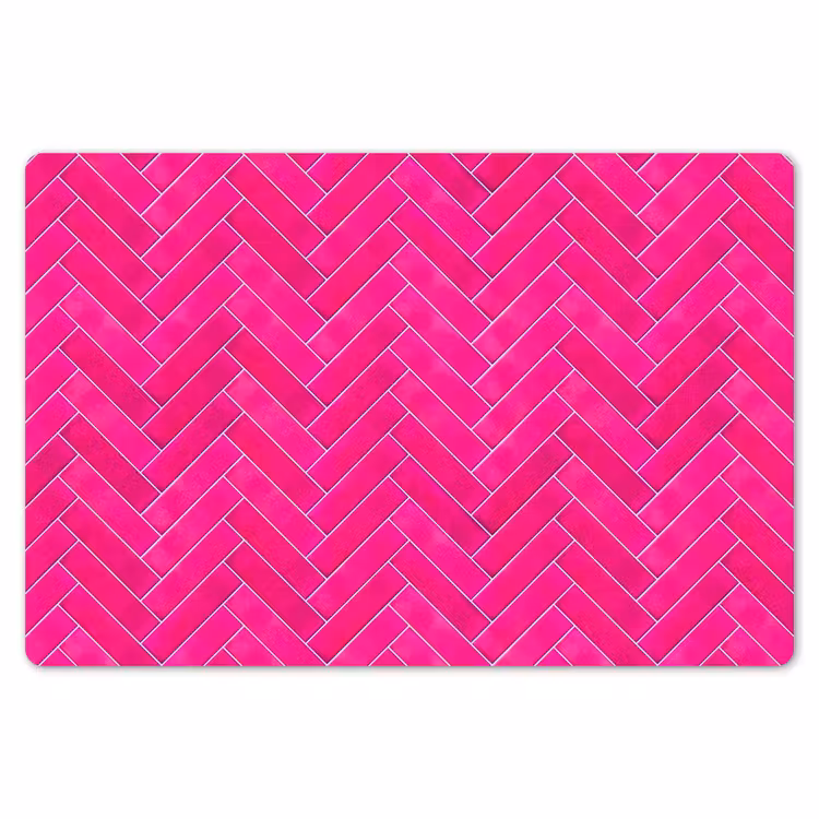 Visgraat - Wandtegel - Fuchsia - Roze Placemat vinyl groot 368 -zzsfeer1_Kitchenyeah-website