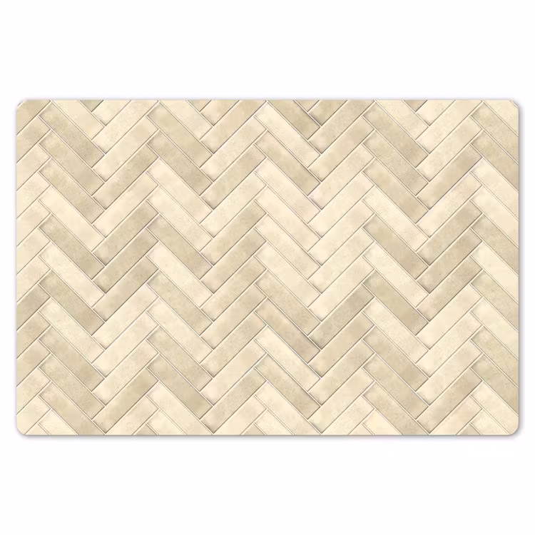 Visgraat - Wandtegel - Licht Beige Placemat vinyl groot 368 -zzsfeer1_Kitchenyeah-website