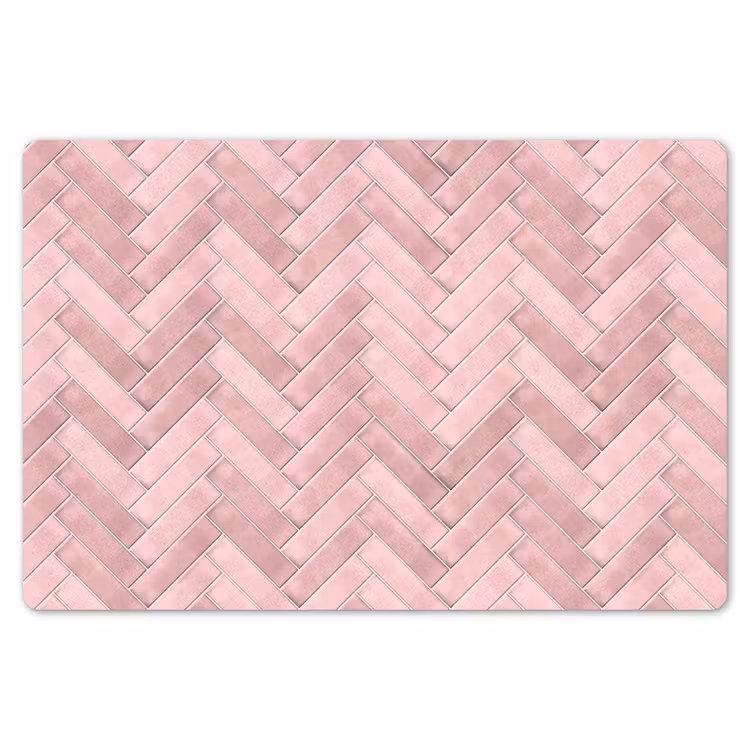 Visgraat - Wandtegel - Lichtroze Placemat vinyl groot 368 -zzsfeer1_Kitchenyeah-website