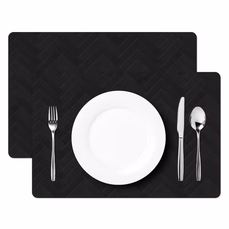 Visgraat - Wandtegel - Mat - Zwart Placemat vinyl groot 368 -zzsfeer2_Kitchenyeah-website