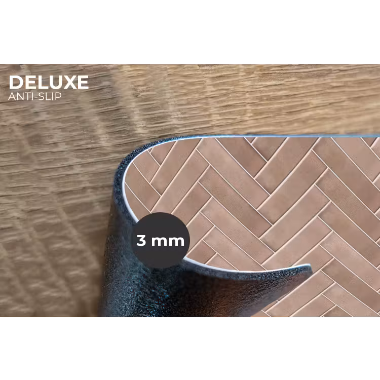 Visgraat - Wandtegel - Oudroze - Terracotta Placemat vinyl groot 368 -closeup