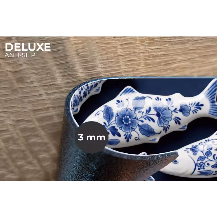Vissen - Delfts - Blauw - Keramiek Placemat vinyl groot -closeup