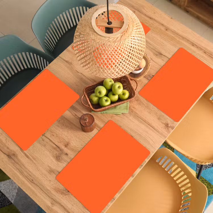 Vivid - Amber - Oranje Placemat vinyl groot 368 -zzsfeer5_Kitchenyeah-website