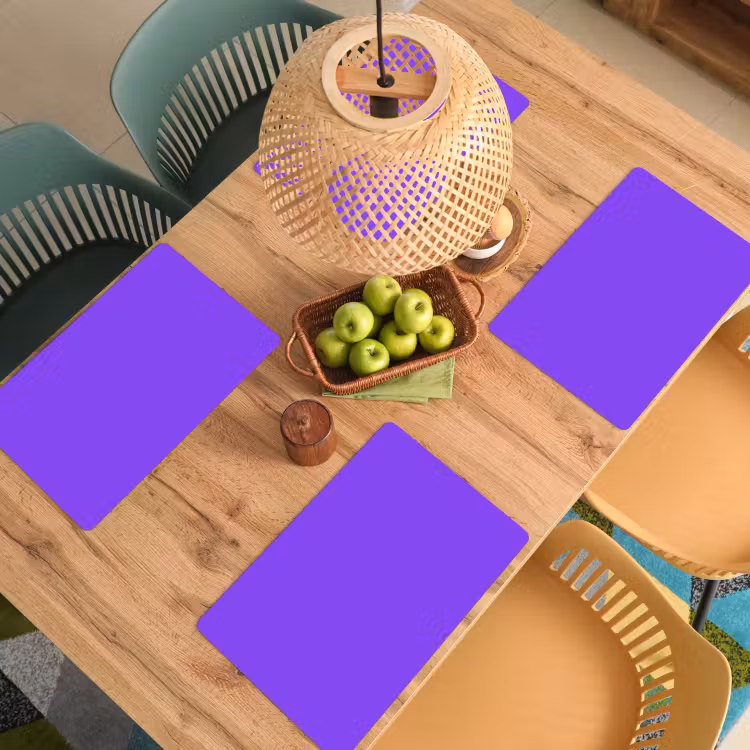 Vivid - Violet - Paars Placemat vinyl groot 368 -zzsfeer5_Kitchenyeah-website