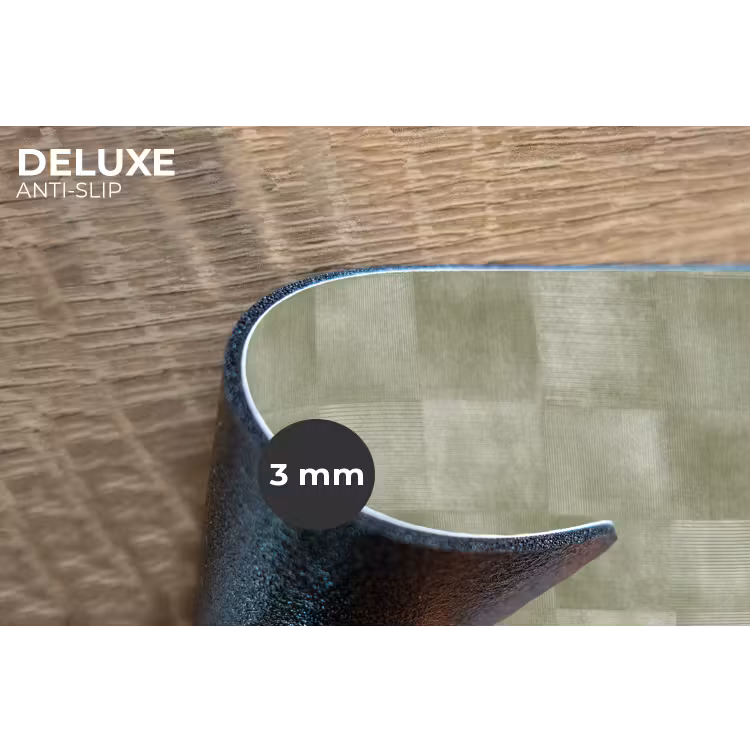 Vlakken - Rustiek - Groen Placemat vinyl groot 368 -closeup