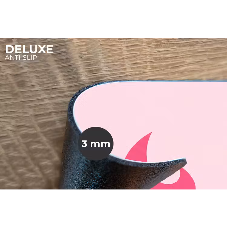 Vlammen - Patroon - Abstract - Modern - Roze Placemat vinyl groot -closeup