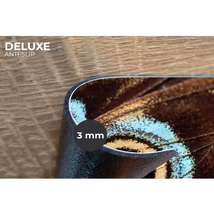 Vleugels - Vlinder - Blauw Placemat vinyl groot -closeup