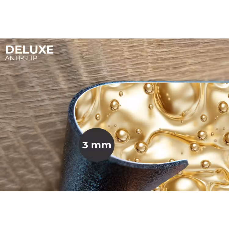 Vloeibaar - Druppels - Goud Placemat vinyl groot 368 -closeup